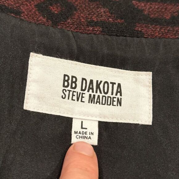 Steve Madden bb Dakota Cabin Fever Coat in Black Size large - Picture 3 of 6